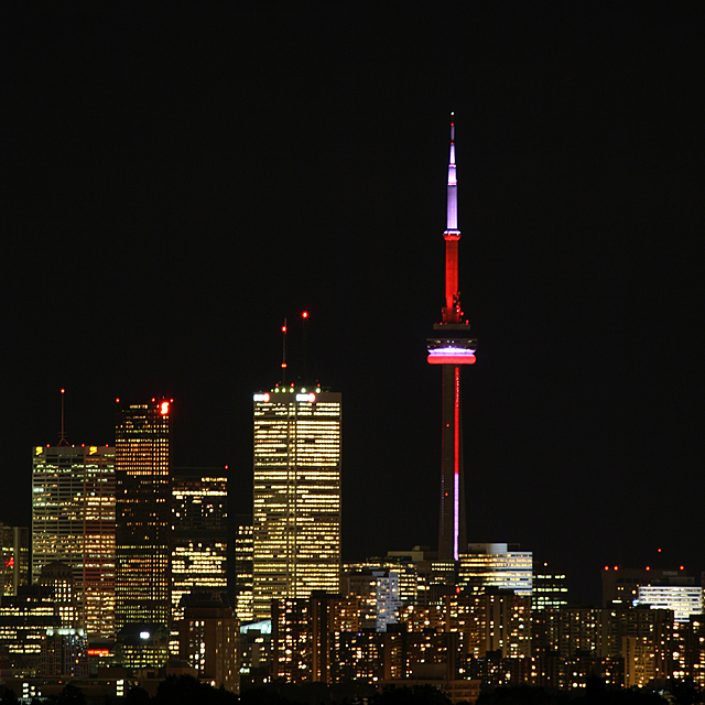 Tower at night